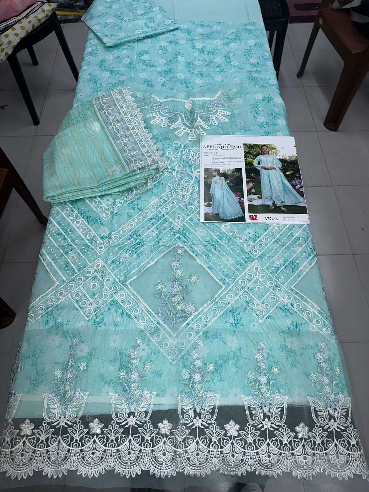 APPLIQUEKARI VOL - 03 OPEN PICS BY AL ZOHAIB TEXTILES